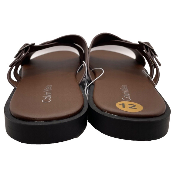 Men's Calvin Klein Brown Sandals/Slides Size 12 - Picture 5 of 8